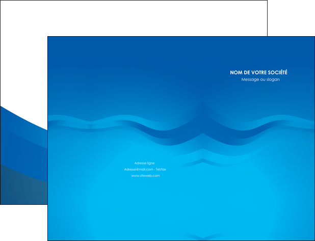creation graphique en ligne pochette a rabat web design bleu fond bleu bleu pastel MLIP77051