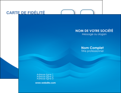 impression carte de visite web design bleu fond bleu bleu pastel MIF77053