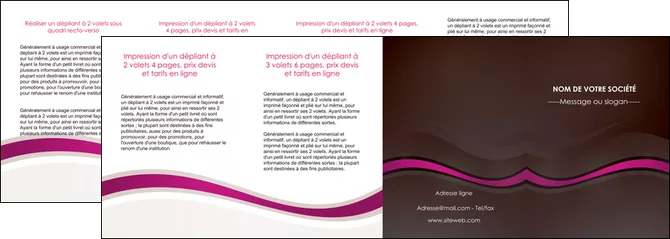 imprimer depliant 4 volets  8 pages  web design violet fond violet marron MLGI77087