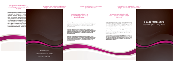 personnaliser modele de depliant 4 volets  8 pages  web design violet fond violet marron MLGI77093