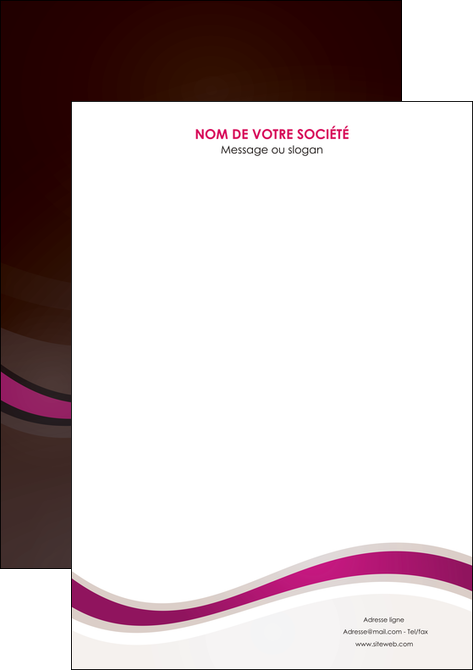 modele en ligne affiche web design violet fond violet marron MLIP77113