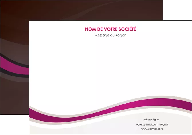 maquette en ligne a personnaliser affiche web design violet fond violet marron MLGI77129