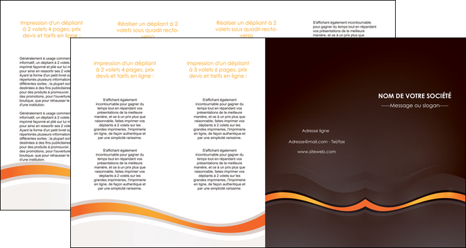 modele depliant 4 volets  8 pages  web design orange gris texture MLGI77193