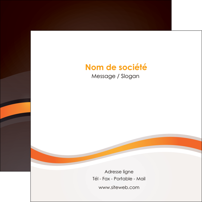 personnaliser modele de flyers web design orange gris texture MLIP77205
