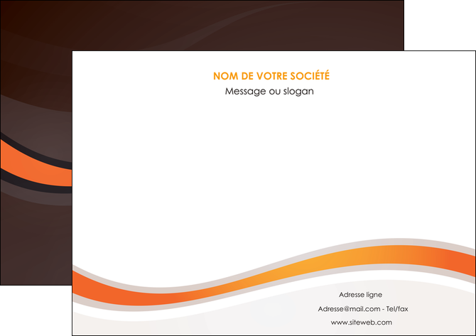 creer modele en ligne affiche web design orange gris texture MLIP77239