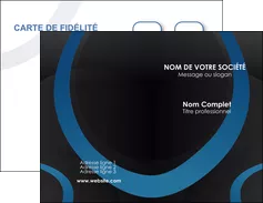 imprimerie carte de visite web design noir fond noir bleu MIFBE78709