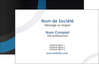 personnaliser maquette carte de visite web design noir fond noir bleu MIFBE78719