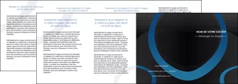 creer modele en ligne depliant 4 volets  8 pages  web design noir fond noir bleu MIFBE78727