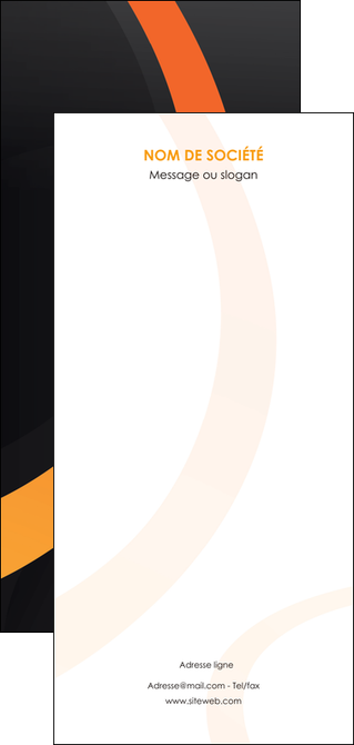 personnaliser modele de flyers web design noir orange texture MLIP79105