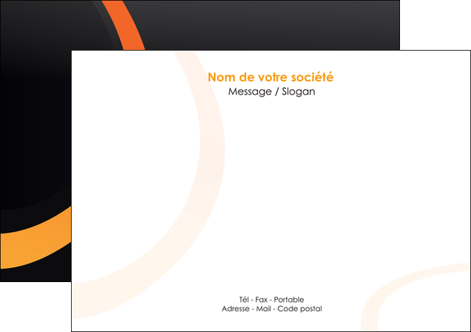imprimer flyers web design noir orange texture MLIP79109