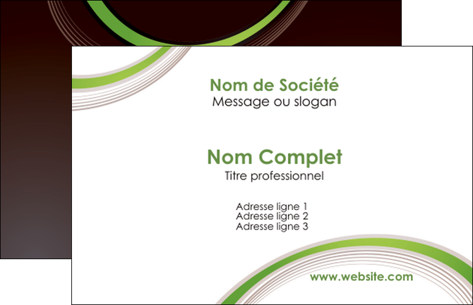 modele en ligne carte de visite web design noir fond noir vert MIS79221
