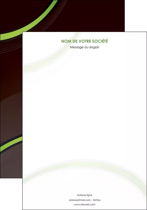 modele en ligne affiche web design noir fond noir vert MIFBE79227
