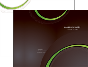 personnaliser maquette pochette a rabat web design noir fond noir vert MLGI79233