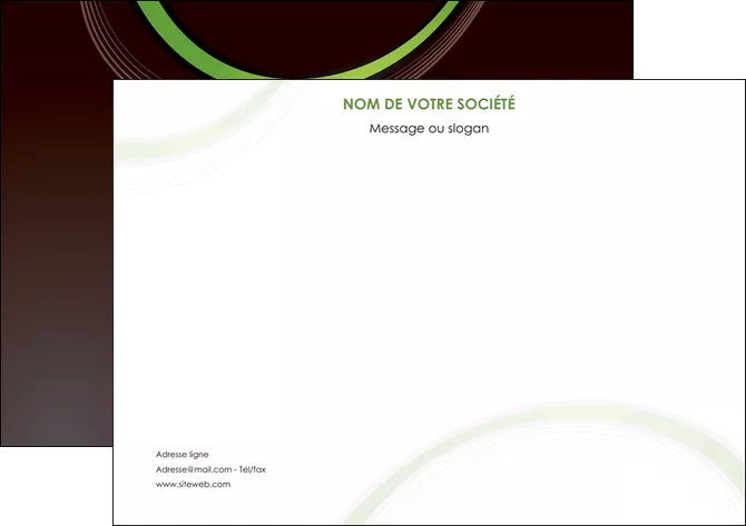 faire modele a imprimer flyers web design noir fond noir vert MLGI79255