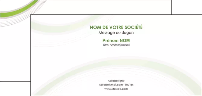 exemple carte de correspondance web design noir fond noir vert MIFLU79259