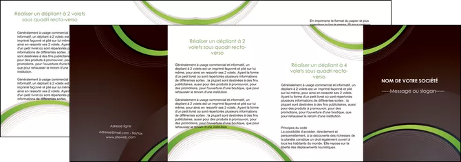 imprimer depliant 4 volets  8 pages  web design noir fond noir vert MLGI79271