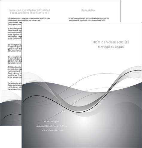 impression depliant 2 volets  4 pages  web design gris fond gris texture MLIP79459