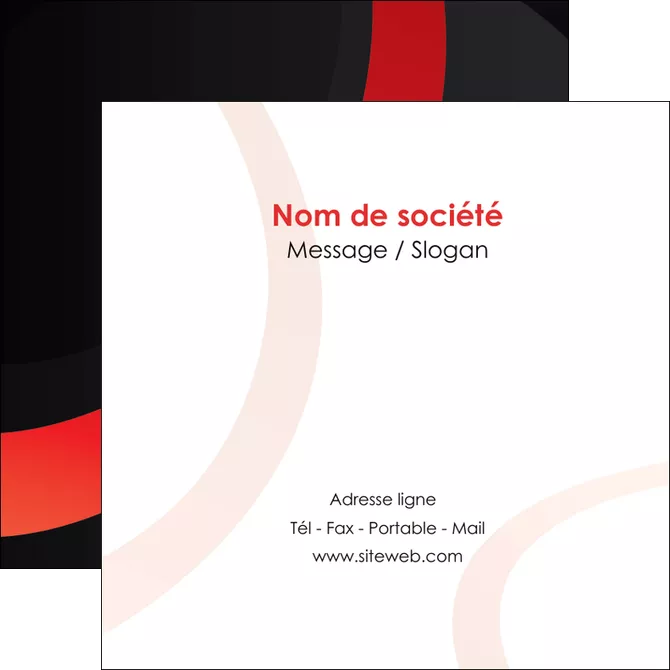 personnaliser maquette flyers web design rouge rond abstrait MLGI79665