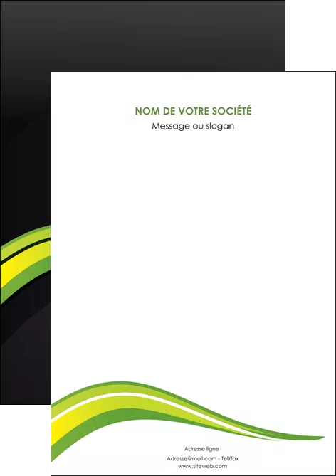 personnaliser maquette flyers paysage vert gris nature MLGI80351
