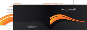 personnaliser maquette depliant 2 volets  4 pages  web design orange gris couleur froide MLIG80417