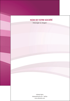 modele affiche web design rose rose fuschia couleur MIFBE80511