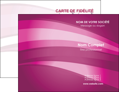faire carte de visite web design rose rose fuschia couleur MIFCH80515