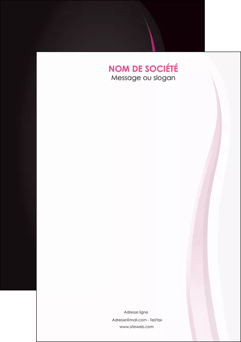 personnaliser maquette flyers violet fond violet gris MLGI81243