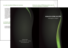 personnaliser modele de depliant 2 volets  4 pages  web design vert gris fond gris MIFBE81283