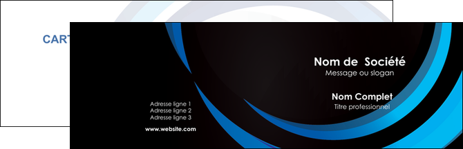 modele carte de visite web design bleu couleurs froides abstrait MLGI81333