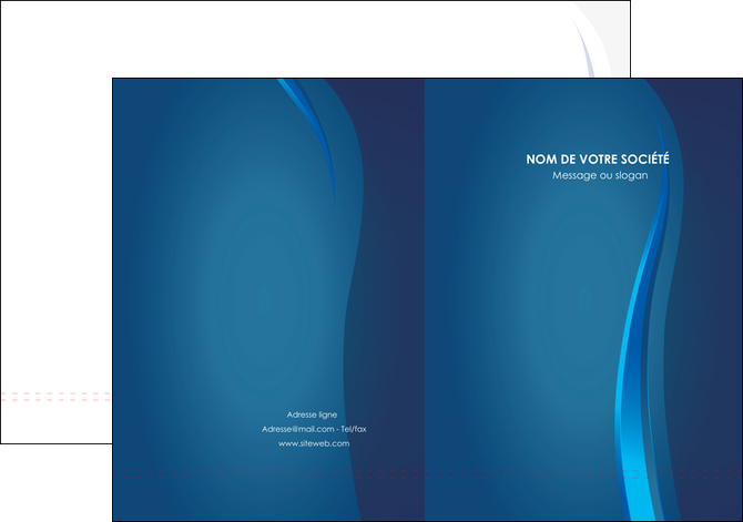 modele en ligne pochette a rabat web design bleu couleurs froides fond bleu MLGI81605