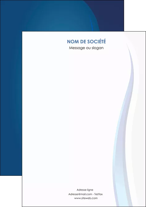 personnaliser modele de affiche web design bleu couleurs froides fond bleu MLGI81619