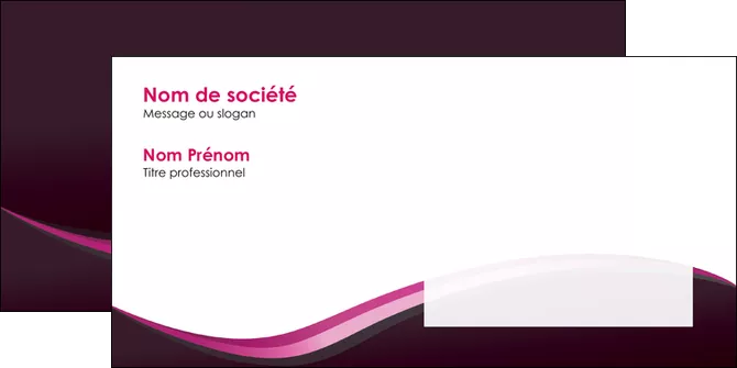 maquette en ligne a personnaliser enveloppe web design violet noir fond noir MLGI81959