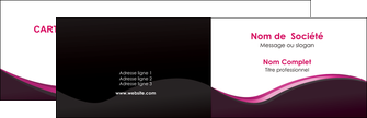 creer modele en ligne carte de visite web design violet noir fond noir MIF81973