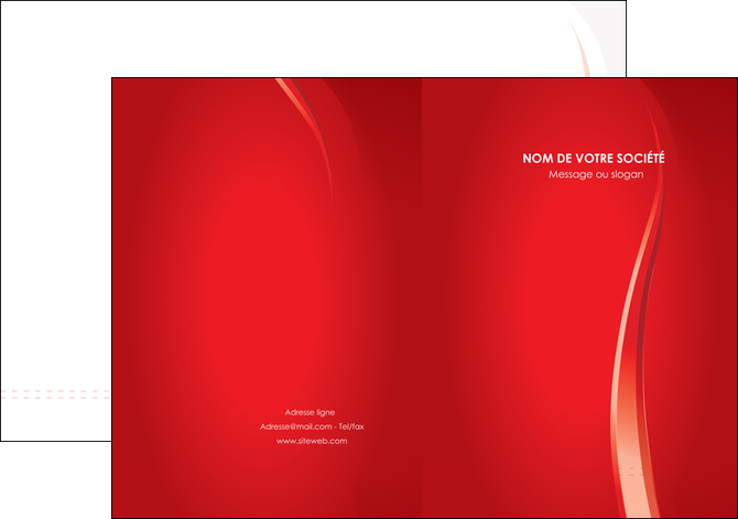 modele pochette a rabat web design rouge couleur colore MLIP82321