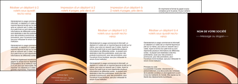 personnaliser modele de depliant 4 volets  8 pages  bijouterie marron fond marron orange MLGI83795