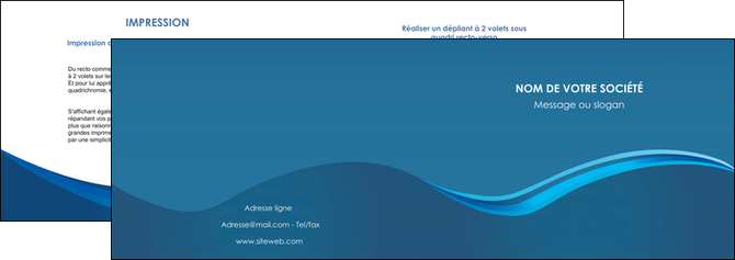 modele en ligne depliant 2 volets  4 pages  web design bleu fond bleu bstrait MLGI84227