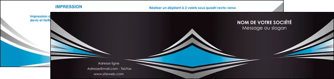 imprimer depliant 2 volets  4 pages  web design abstrait arriere plan bande MLGI84389