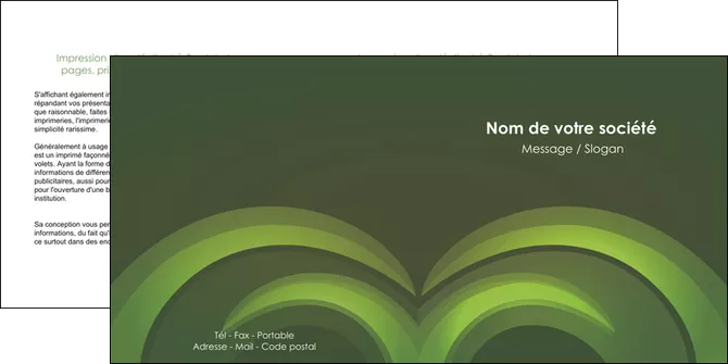 modele en ligne depliant 2 volets  4 pages  espaces verts texture contexture abstrait MIFLU85459