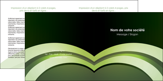 exemple depliant 2 volets  4 pages  web design vert vert fonce texture MLGI85733