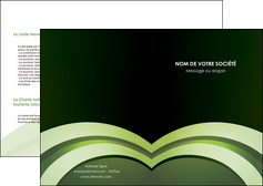 faire modele a imprimer depliant 2 volets  4 pages  web design vert vert fonce texture MIF85757
