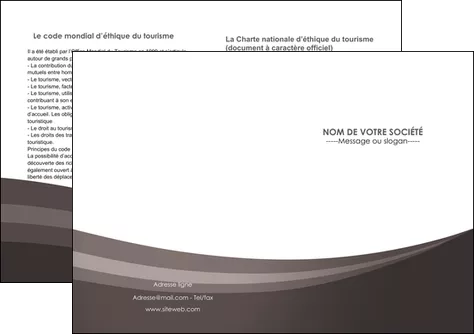 exemple depliant 2 volets  4 pages  web design texture contexture structure MLIGLU86797