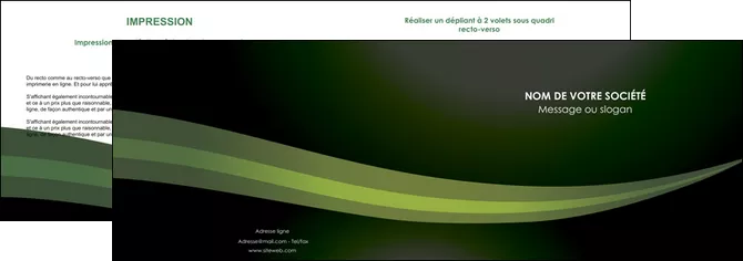 exemple depliant 2 volets  4 pages  texture contexture structure MLGI87191