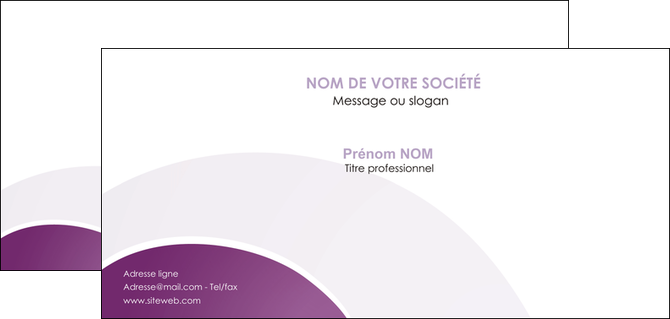 creer modele en ligne carte de correspondance web design abstrait violet violette MLGI88337