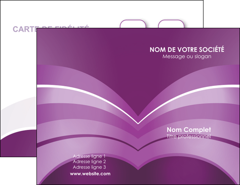 imprimerie carte de visite web design abstrait violet violette MLGI88351