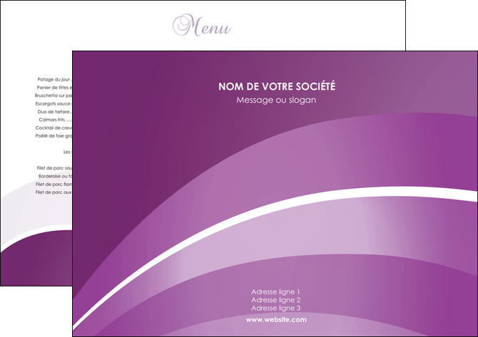 imprimer set de table web design abstrait violet violette MLGI88359