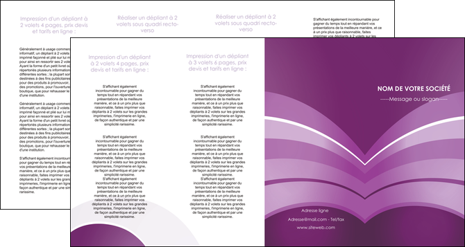 imprimerie depliant 4 volets  8 pages  web design abstrait violet violette MLGI88365