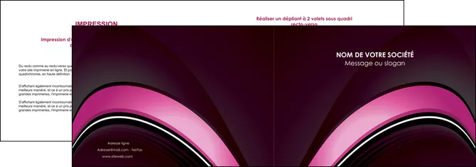 creation graphique en ligne depliant 2 volets  4 pages  web design texture contexture structure MIFBE88647
