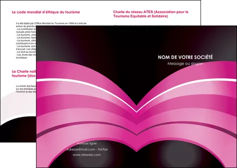 cree depliant 2 volets  4 pages  web design texture contexture couleurs MLGI89029