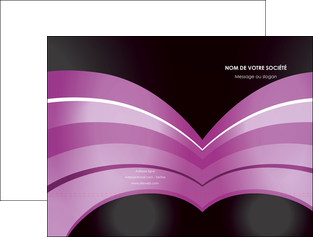 personnaliser maquette pochette a rabat web design abstrait violet violette MIF89197