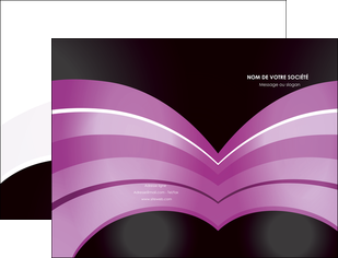 imprimer pochette a rabat web design abstrait violet violette MIF89199